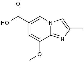 8-Methoxy-2-methylimidazo[1,2-a]pyridine-6-carboxylic acid Struktur
