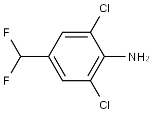 2,6-Dichloro-4-(difluoromethyl)aniline Struktur