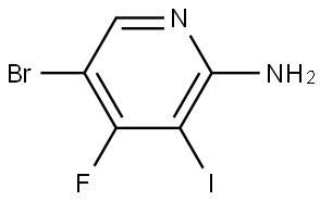 5-Bromo-4-fluoro-3-iodopyridin-2-amine Struktur