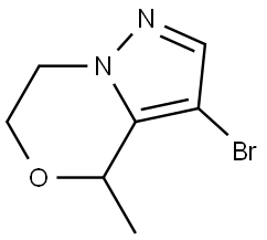 3-Bromo-4-methyl-6,7-dihydro-4H-pyrazolo[5,1-c][1,4]oxazine Struktur
