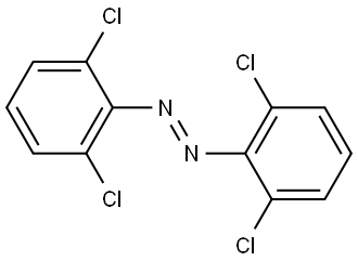 (E)-1,2-bis(2,6-dichlorophenyl)diazene， Struktur