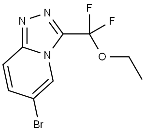 6-Bromo-3-(ethoxydifluoromethyl)-1,2,4-triazolo[4,3-a]pyridine Struktur