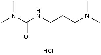 Urea, N′-[3-(dimethylamino)propyl]-N,N-dimethyl-, hydrochloride (1:1) Struktur