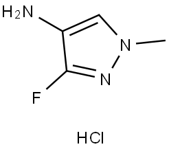 3-Fluoro-1-methyl-1h-pyrazol-4-amine hcl Struktur