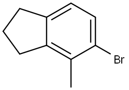 5-Bromo-4-methyl-2,3-dihydro-1H-indene Struktur
