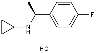 N-[(1S)-1-(4-Fluorophenyl)ethyl]cyclopropanamine hydrochloride Struktur