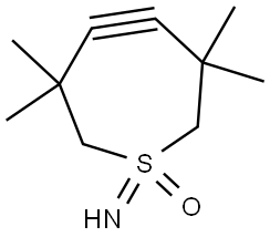 4,5-Didehydro-6,7-dihydro-3,3,6,6-tetramethyl-2H-1λ4-thiepin-1(3H)-imine 1-oxide Structure