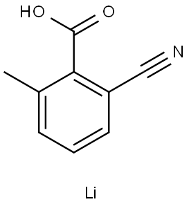 Lithium 2-cyano-6-methylbenzoate Struktur
