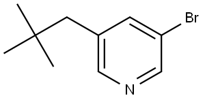 3-Bromo-5-neopentylpyridine Struktur