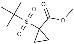 Methyl 1-(tert-butylsulfonyl)cyclopropane-1-carboxylate Struktur