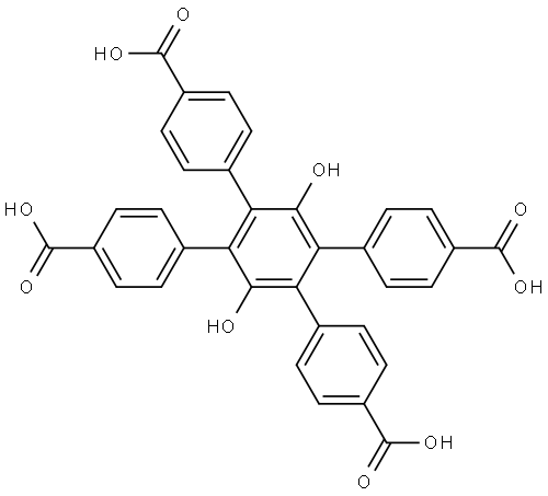 4',5'-bis(4-carboxyphenyl)-3',6'-dihydroxy-[1,1':2',1 Struktur