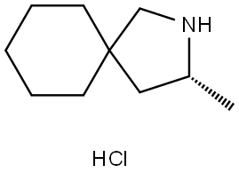 (R)-3-Methyl-2-azaspiro[4.5]decane hydrochloride Struktur