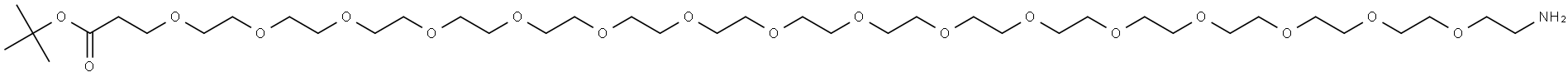NH2-PEG16-CH2CH2COOtBu Struktur