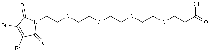 3,4-Dibromo-Mal-PEG4-COOH Struktur