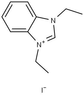 1,3-Diethyl-1H-benzo[d]imidazol-3-ium iodide Struktur
