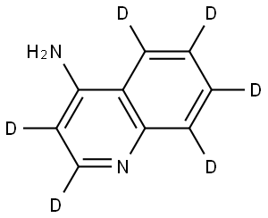 quinolin-d6-4-amine Structure