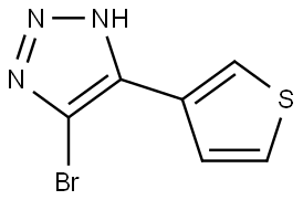 5-bromo-4-(thiophen-3-yl)-1H-1,2,3-triazole Struktur