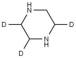 piperazine-2,3,5-d3 Struktur