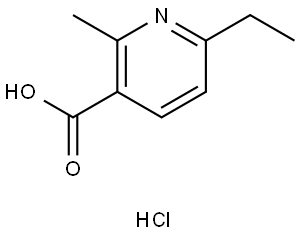 6-Ethyl-2-methylnicotinic acid (hydrochloride) Struktur