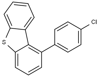 1-(4-chlorophenyl)dibenzo[b,d]thiophene Struktur