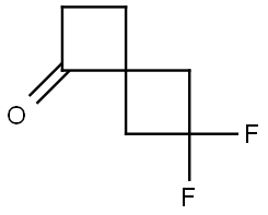 6,6-Difluorospiro(3.3)heptan-1-one Struktur