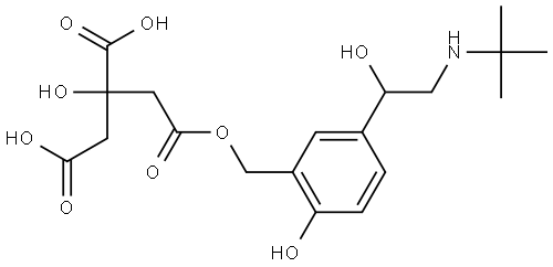 Salbutamol Impurity 20 Struktur