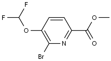 Methyl 6-bromo-5-(difluoromethoxy)picolinate Struktur
