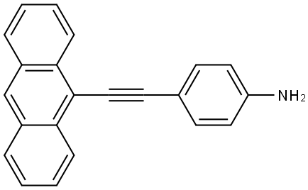 4-(anthracen-9-ylethynyl)aniline Struktur