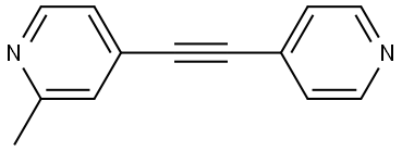 2-methyl-4-(pyridin-4-ylethynyl)pyridine Struktur