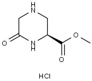 Methyl (S)-6-oxopiperazine-2-carboxylate hydrochloride Struktur
