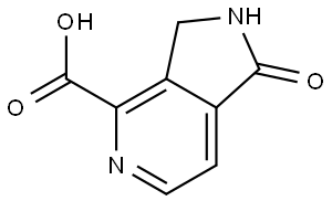 1-Oxo-2,3-dihydro-1H-pyrrolo[3,4-c]pyridine-4-carboxylic acid Struktur