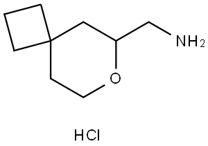 7-Oxaspiro[3.5]nonane-6-methanamine, hydrochloride Structure