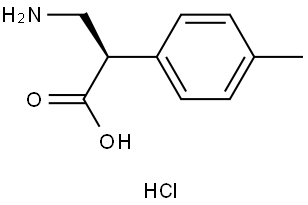 (R)-3-氨基-2-(對甲苯基)丙酸鹽酸鹽, 2565792-57-4, 結(jié)構(gòu)式