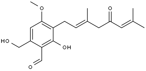 Deacylhericenone Struktur
