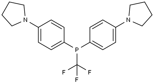 1,1'-(((Trifluoromethyl)phosphinediyl)bis( 4,1-phenylene))dipyrrolidine Struktur
