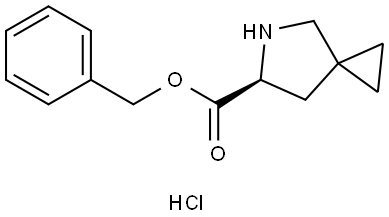 (S)-5-氮雜螺[2.4]庚烷-6-羧酸芐酯鹽酸鹽, 2613299-92-4, 結構式