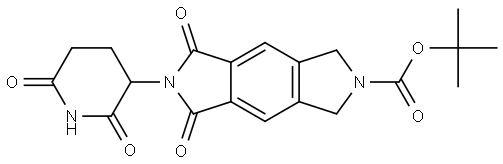 6-Boc-2-(2,6-dioxo-3-piperidyl)-6,7-dihydropyrrolo[3,4-f]isoindole-1,3(2H,5H)-dione Struktur
