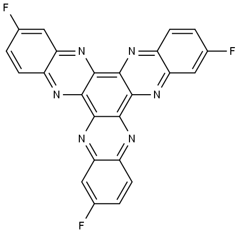 2,8,14-trifluorodiquinoxalino[2,3-a:2',3'-c]phenazine Struktur