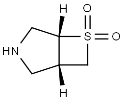 (1S,5R)-6-Thia-3-azabicyclo[3.2.0]heptane 6,6-dioxide Struktur