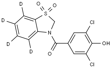 Dotinurad-d4 Struktur