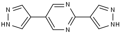 2,5-di(1H-pyrazol-4-yl)pyrimidine Struktur
