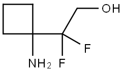 Cyclobutaneethanol, 1-amino-β,β-difluoro- Struktur