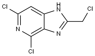 4,6-Dichloro-2-(chloromethyl)-3H-imidazo[4,5-c]pyridine Struktur