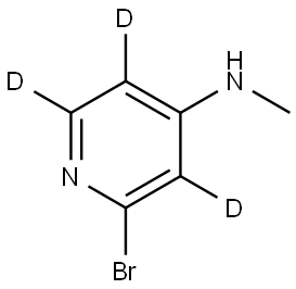 2-bromo-N-methylpyridin-3,5,6-d3-4-amine Structure