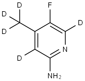 5-fluoro-4-(methyl-d3)pyridin-3,6-d2-2-amine Structure
