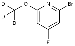 2-bromo-4-fluoro-6-(methoxy-d3)pyridine Struktur
