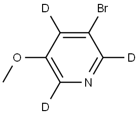 3-bromo-5-methoxypyridine-2,4,6-d3 Structure