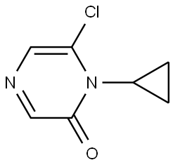 6-chloro-1-cyclopropylpyrazin-2(1H)-one Structure