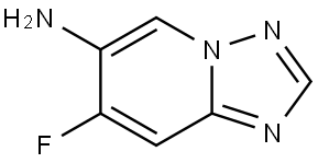 7-Fluoro-[1,2,4]triazolo[1,5-a]pyridin-6-amine Struktur