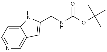 1,1-Dimethylethyl N-(1H-pyrrolo[3,2-c]pyridin-2-ylmethyl)carbamate Struktur